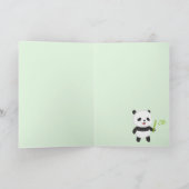 Hier sehen Sie Ihre Panda Grußkarte Karte (Innenseite)