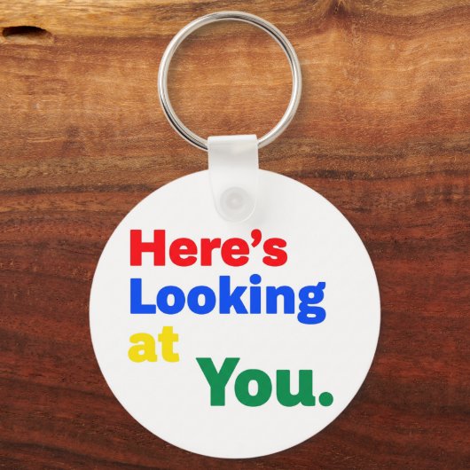 Hier sehen Sie. Schlüsselanhänger (Vorderseite)