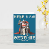 Hier Sende Ich Templer Ritter Illustration Karte (Gelbe Blume)