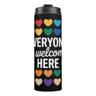 Hier sind alle LGBTQ-Personen willkommen Thermosbecher