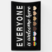 Hier sind alle willkommen banner (Vertikal)