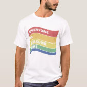 Hier sind alle willkommen. T-Shirt (Vorderseite)