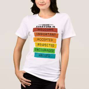 Hier sind alle willkommene und akzeptierte Reaktio Tri-Blend Shirt