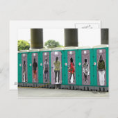 Hier sind die John/Portable Toiletten:) Postkarte (Vorne/Hinten)
