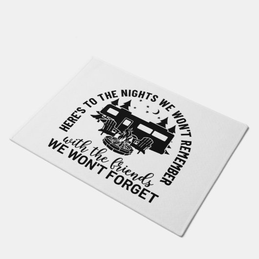 Hier sind die Nächte, an die wir uns nicht erinner Fußmatte (Schrägansicht)