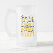 Hier sind die Nächte, an die wir uns nicht erinner Mattglas Bierglas (Links)