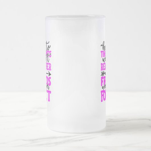 Hier sind die Nächte, an die wir uns nicht erinner Mattglas Bierglas (Mittel)