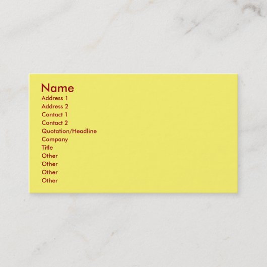 Hier sind die Scoop Business Cards Visitenkarte (Vorderseite)