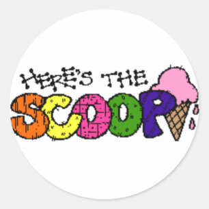 Hier sind die Scoop Stickers