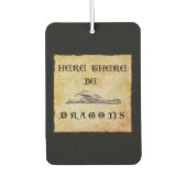 Hier sind Drachen Autolufterfrischer (Vorderseite)