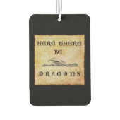 Hier sind Drachen Autolufterfrischer (Rückseite)