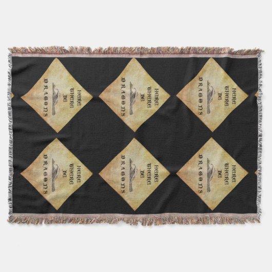 Hier sind Drachen Decke (Vorderseite)