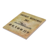 Hier sind Drachen Fliese (Seite)