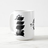 Hier sind Drachen Kaffeetasse (Vorderseite Links)
