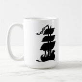 Hier sind Drachen Kaffeetasse (Links)