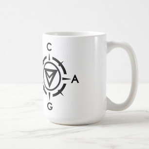 Hier sind Drachen Kaffeetasse