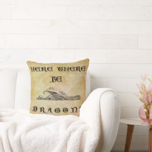 Hier sind Drachen Kissen
