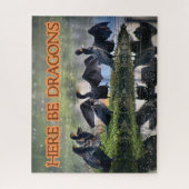 Hier sind Drachen Kormorane Seite gegenüber Puzzle (Vertikal)