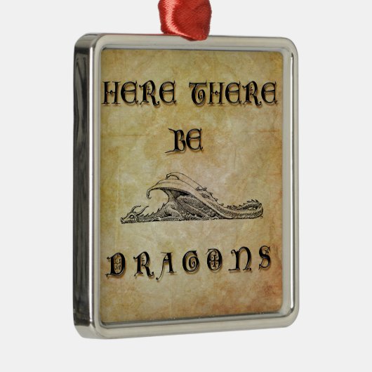 Hier sind Drachen Ornament Aus Metall (Rechts)