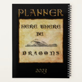 Hier sind Drachen Planer (Rückseite)