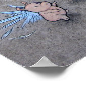 Hier sind Drachen Poster (Ecke)