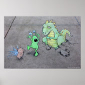 Hier sind Drachen Poster (Vorne)