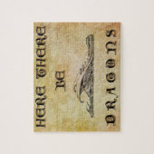 Hier sind Drachen Puzzle (Vertikal)