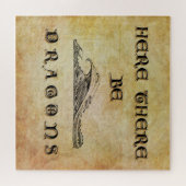 Hier sind Drachen Puzzle (Horizontal)