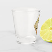 Hier sind Drachen Schnapsglas (Links)