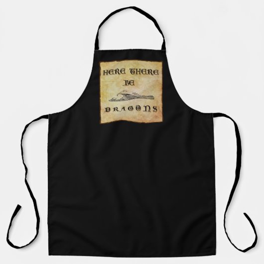 Hier sind Drachen Schürze (Vorderseite)