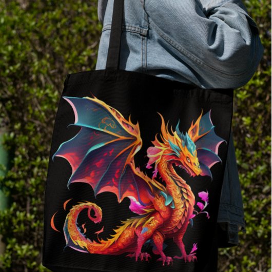 Hier sind Drachen Tasche
