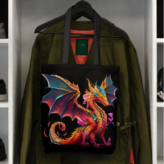 Hier sind Drachen Tasche