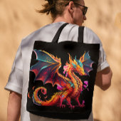 Hier sind Drachen Tasche