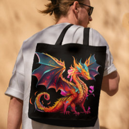 Hier sind Drachen Tasche
