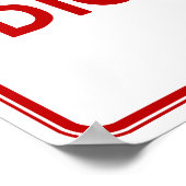 Hier sind keine Idioten erlaubt Poster (Ecke)