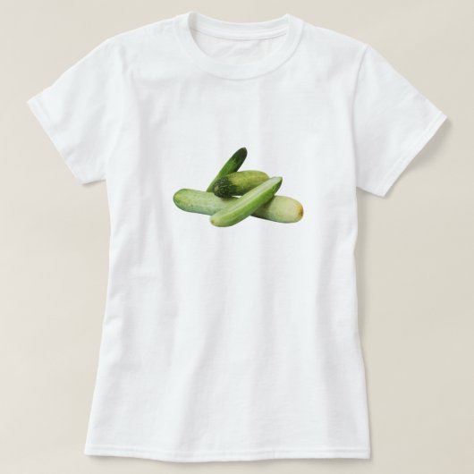 Hier sind köstliche Gurken T-Shirt (Design vorne)