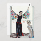 Hier sind meine Flügel - George Barbier Postkarte (Vorne/Hinten)