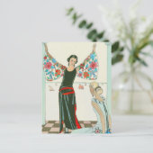 Hier sind meine Flügel von George Barbier Postkarte (Stehend Vorderseite)