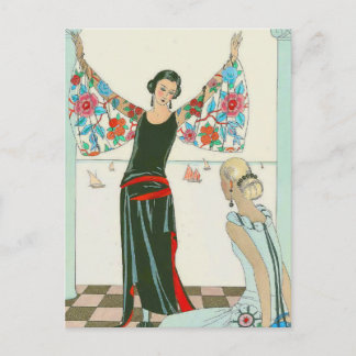 Hier sind meine Flügel von George Barbier Postkarte