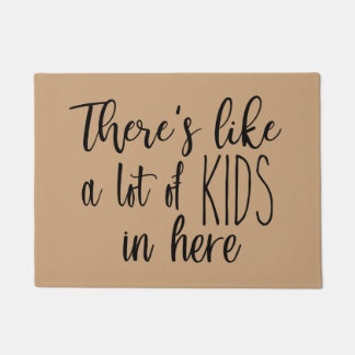 Hier sind viele Kinder Fußmatte