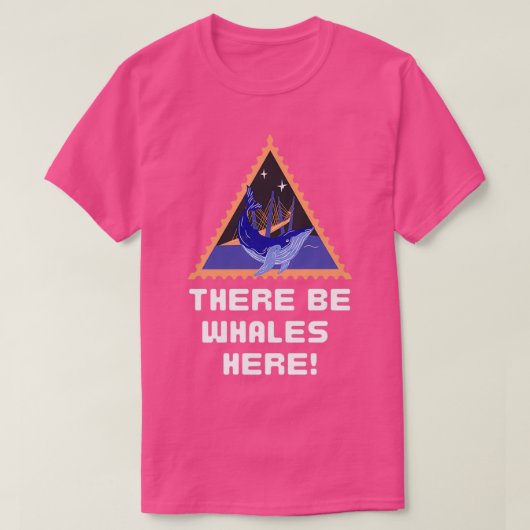 Hier sind Wale T-Shirt (Design vorne)