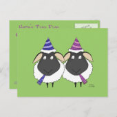 Hier sind zwei weitere Glückwünsche. Postkarte (Vorne/Hinten)