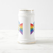 "Hier stehe ich" Stein Bierglas (Mittel)