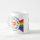 "Hier stehe ich" Tasse (Vorderseite Links)