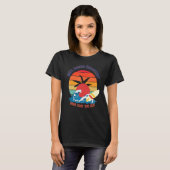 Hier surfen die Sonne Retro 60er verblasst Sommer T-Shirt (Vorne ganz)