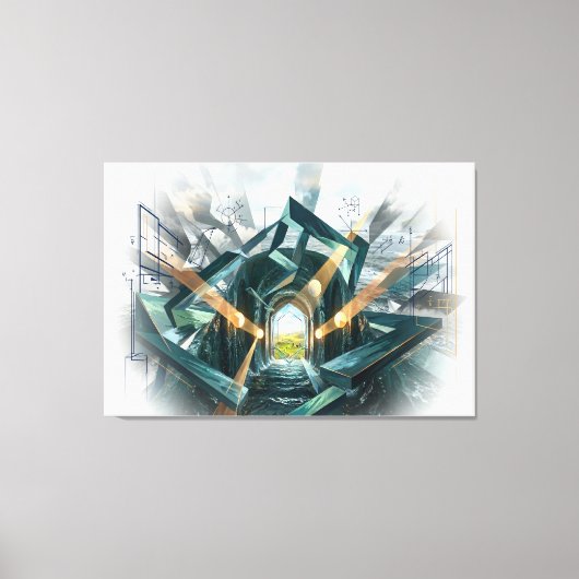 "Hier tobt ein großer Sturm..." Leinwanddruck (Vorderseite)