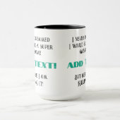 Hier töte ich es - Personalisiert Tasse (Zentrum)