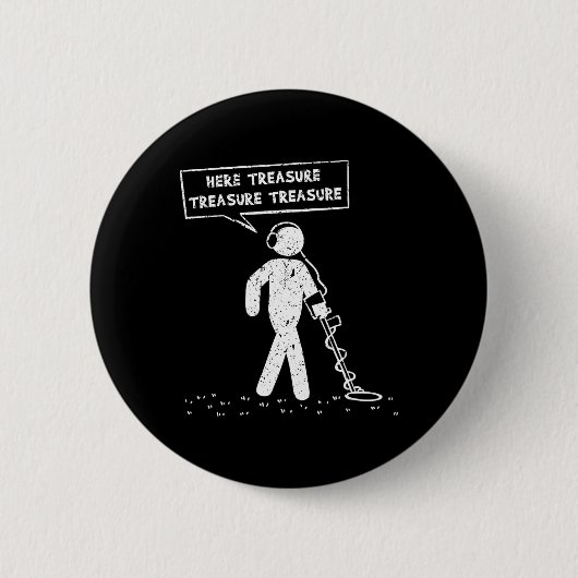 Hier Treasure Metal Detector Sondler Sondels Button (Vorderseite)