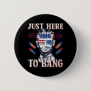 Hier um Abraham Lincoln 4. Juli Feuerwerk zu zünde Button
