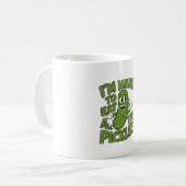 Hier, um alle Pickles zu essen Kaffeetasse (Vorderseite Links)